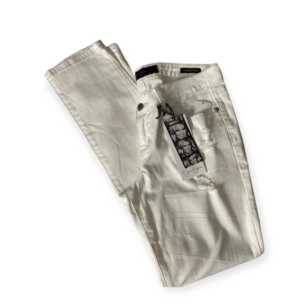 Jessica Simpson White Forever Skinny Jeans Size 30”Waist